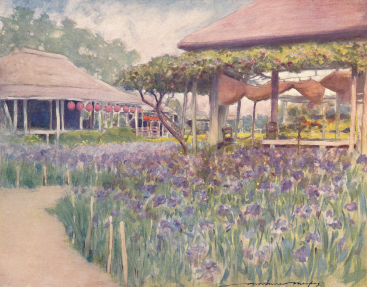 „Ogród tęczówki”, 1903 autorstwa Mortimer L Menpes