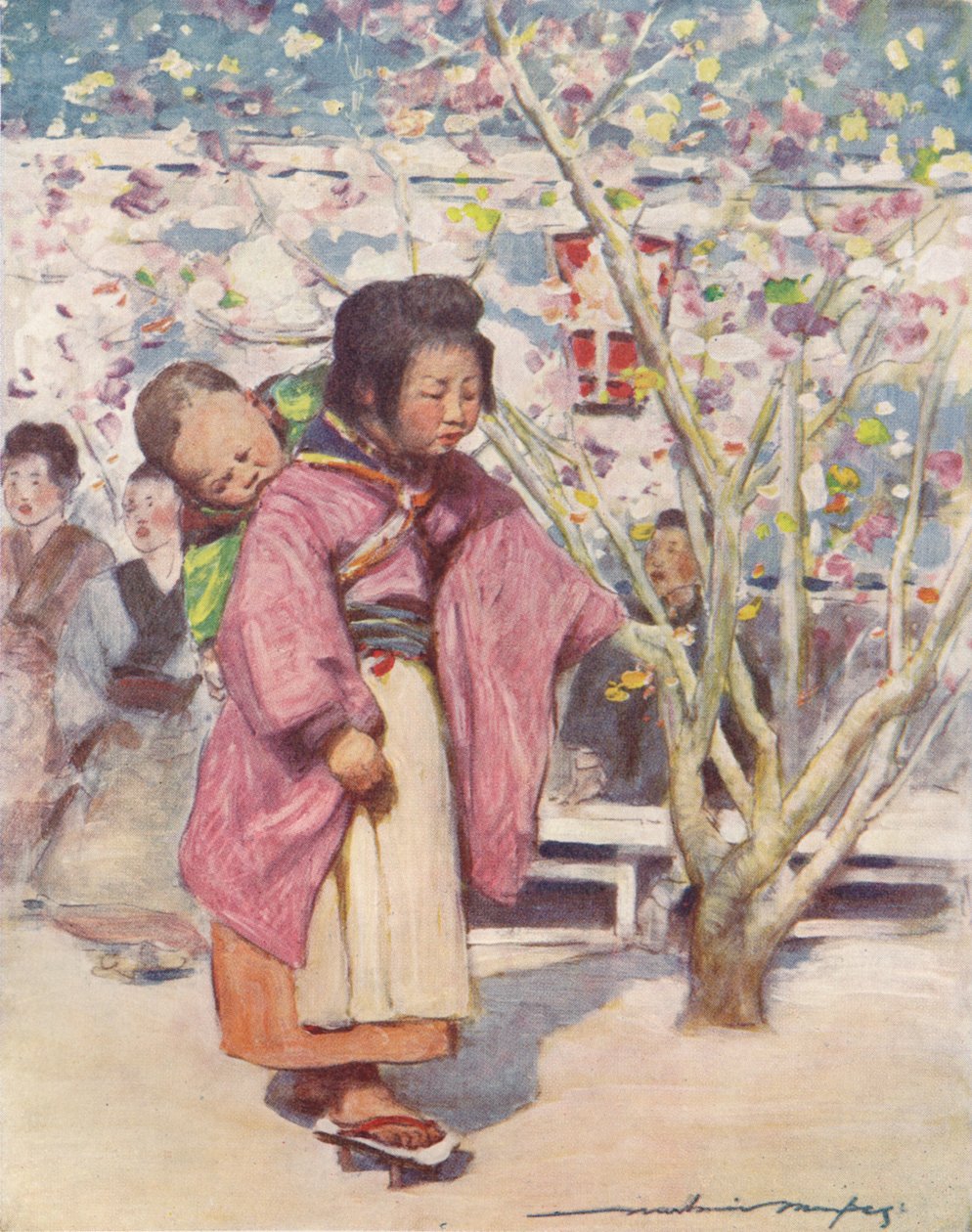 „Dziecko i dziecko”, c1887, 1901 autorstwa Mortimer L Menpes