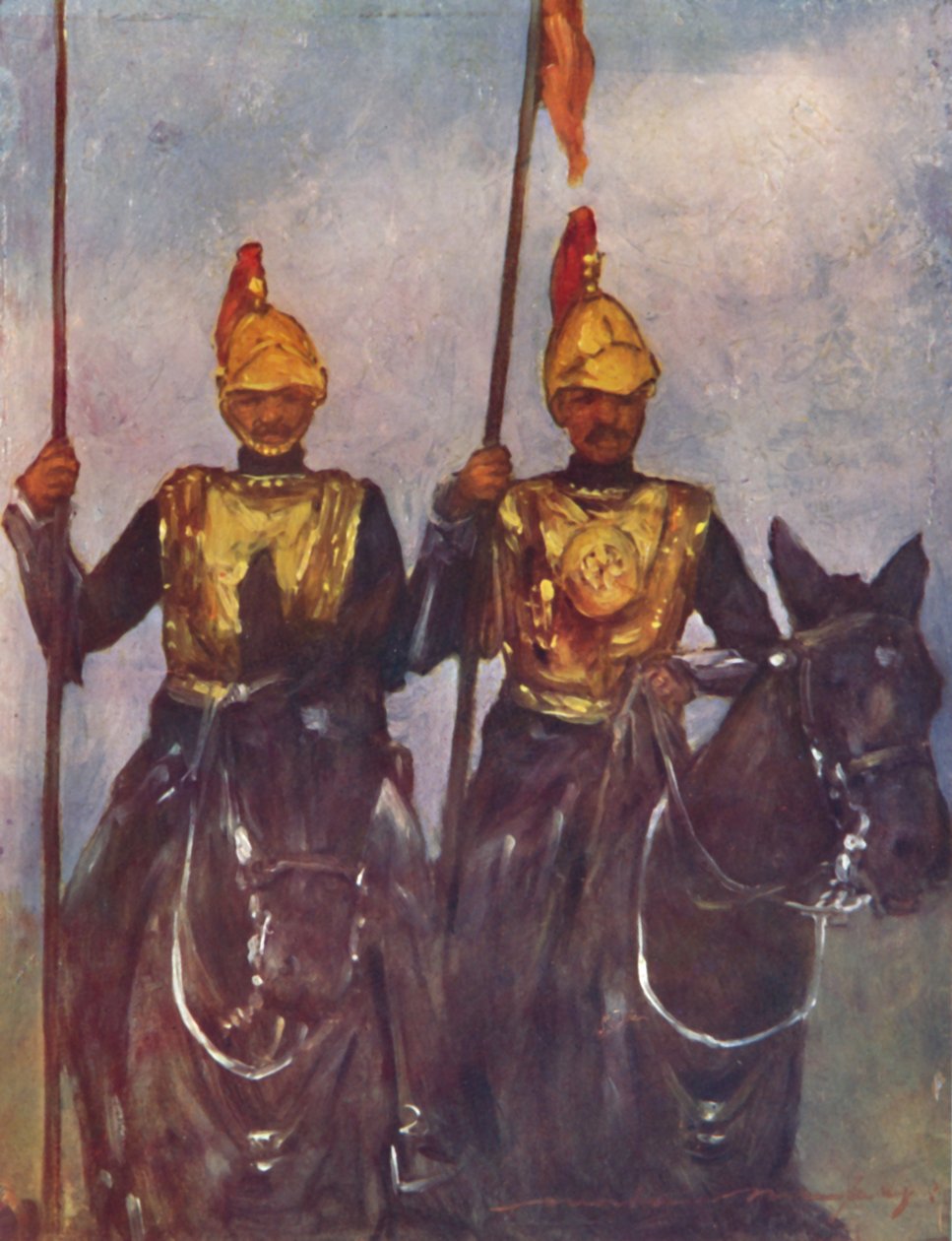 „Bodyguard Jego Wysokości Dogry Sowar Kashmir”, 1903 autorstwa Mortimer L Menpes