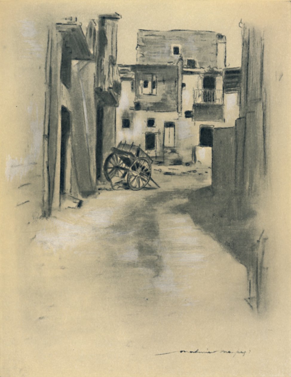 Opuszczone domy, 1903 autorstwa Mortimer L Menpes