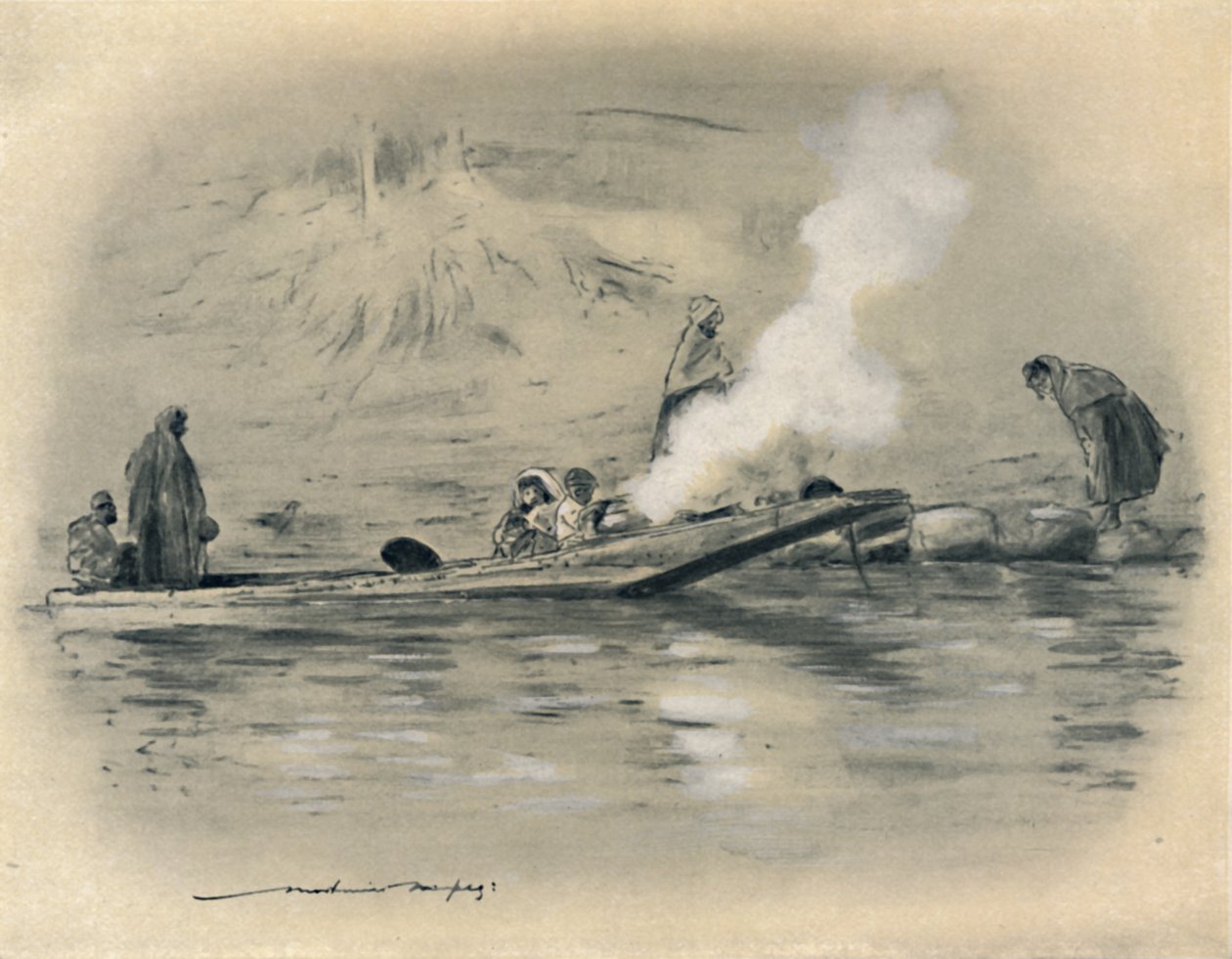 Rodzina plemienia nomadów, 1903 autorstwa Mortimer L Menpes