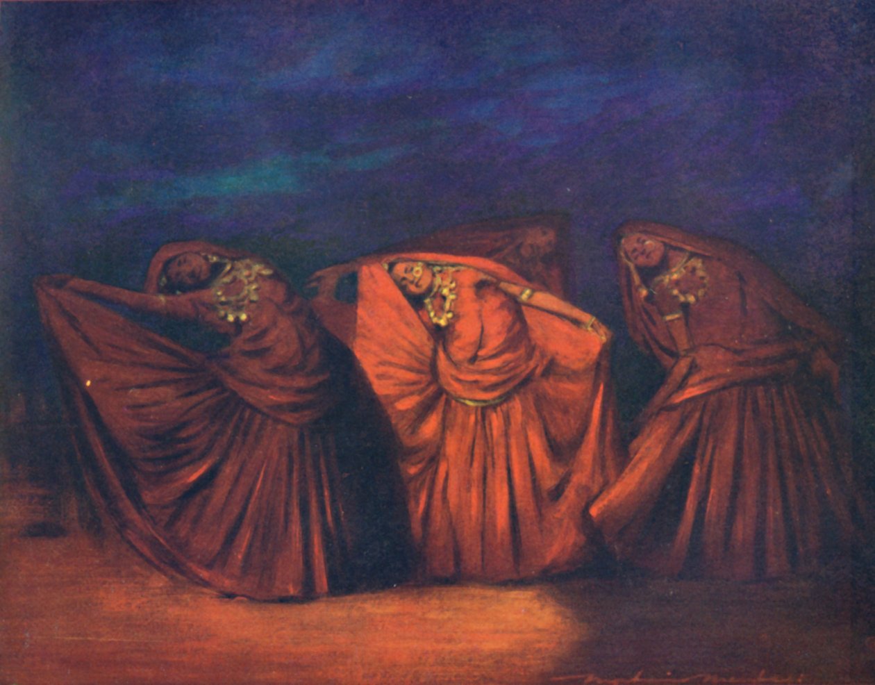„Dziewczyny Nautch”, 1903 autorstwa Mortimer L Menpes