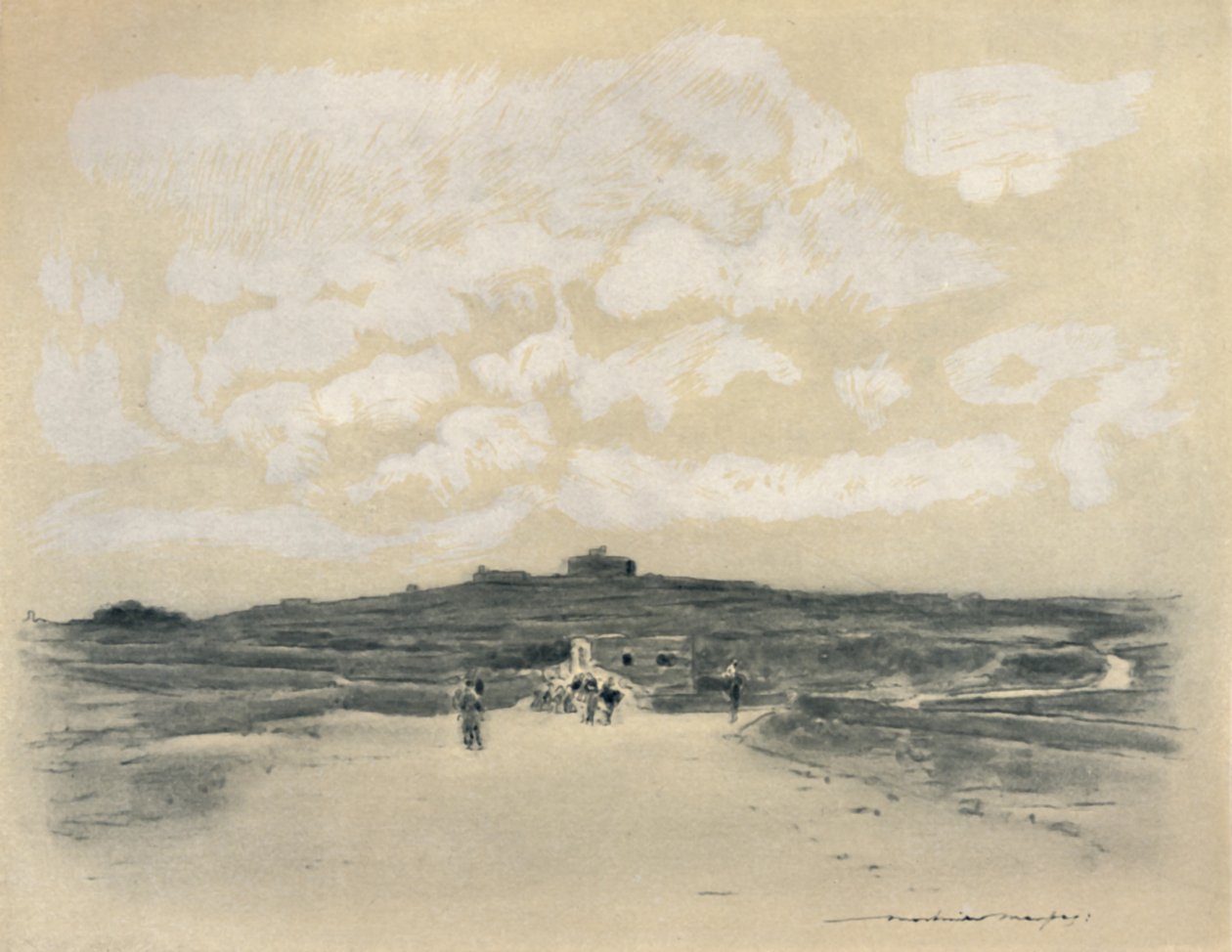 „W drodze do Betlejem”, 1903 autorstwa Mortimer L Menpes