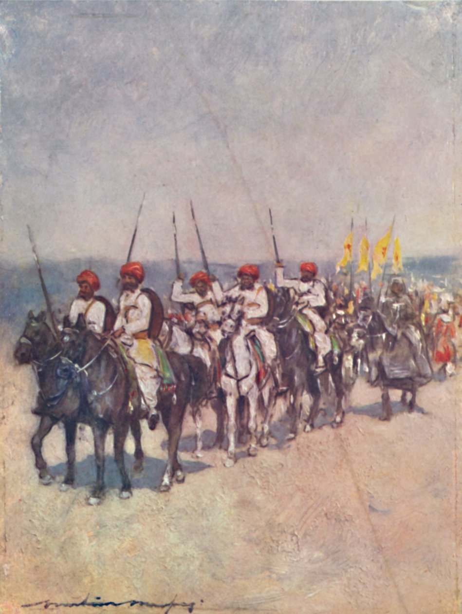 „Włócznicy z Cutch”, 1903 autorstwa Mortimer L Menpes