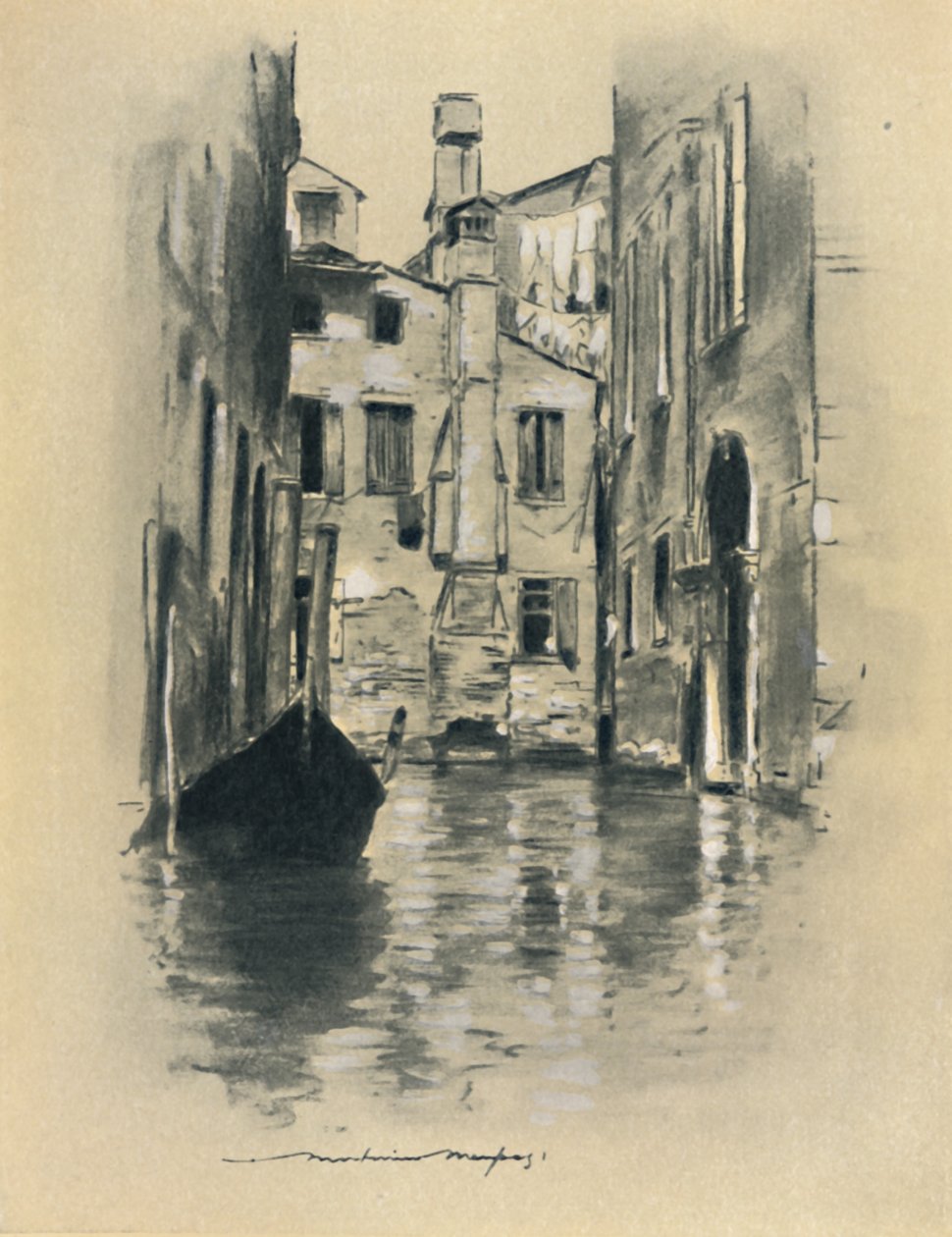 „Ulica w Wenecji”, 1903 autorstwa Mortimer L Menpes