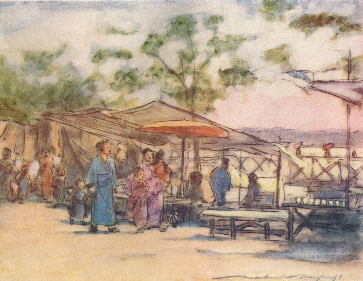 „Koniec dnia i koniec festiwalu”, c1887, 1901 autorstwa Mortimer L Menpes