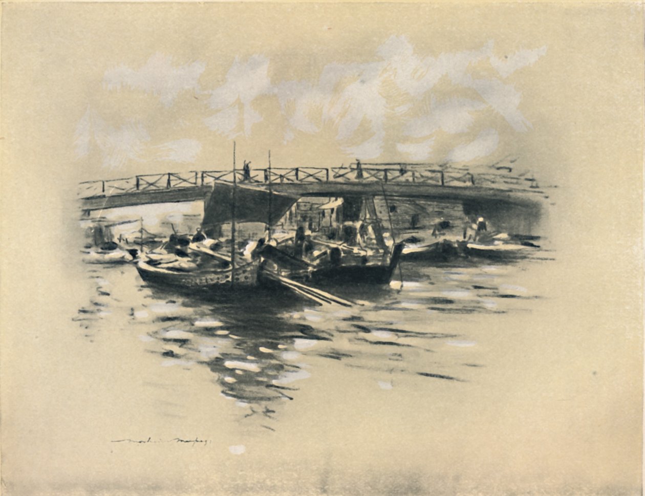 „Rzeka Ogara w Tokio”, 1903 autorstwa Mortimer L Menpes