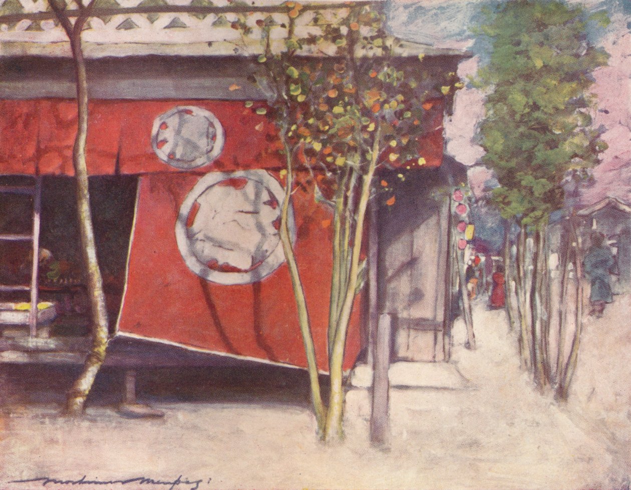 „Czerwona kurtyna”, c1887, 1901 autorstwa Mortimer L Menpes