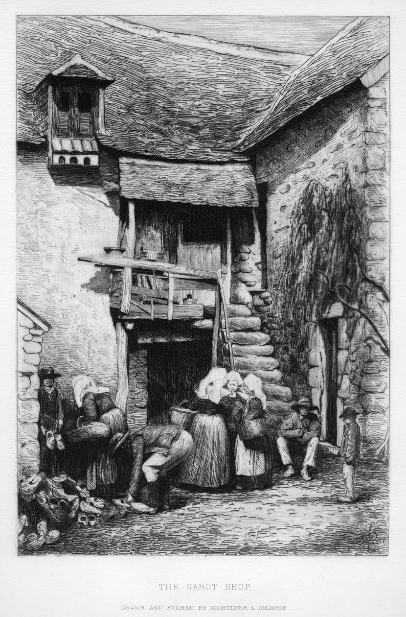 „Sklep Sabot”, XIX w. autorstwa Mortimer L Menpes