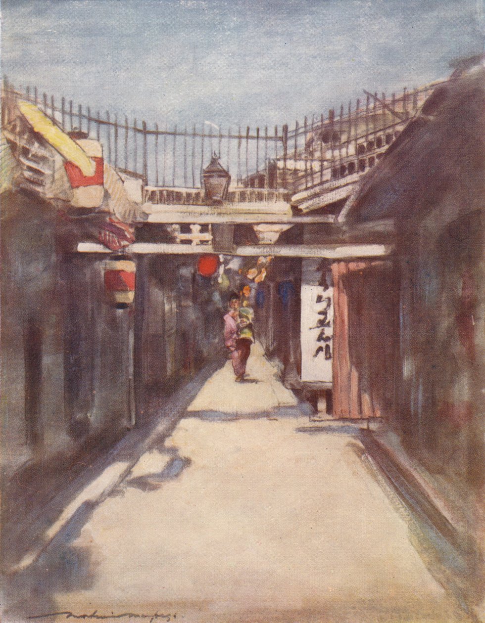 „Ulica z Galerią”, ok. 1887, 1901 autorstwa Mortimer L Menpes
