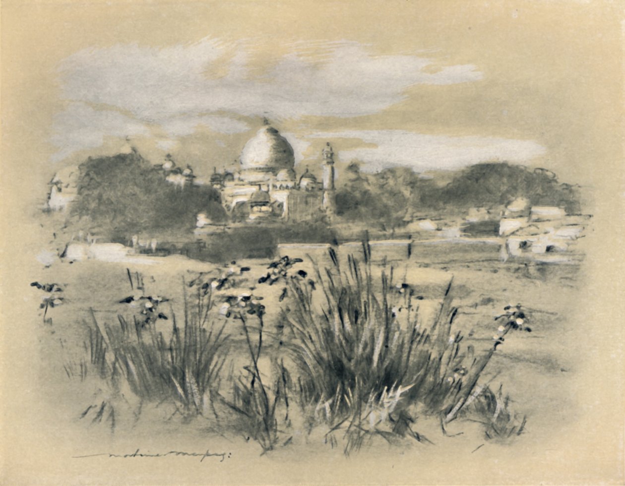 „Taj w Agrze”, 1903 autorstwa Mortimer L Menpes