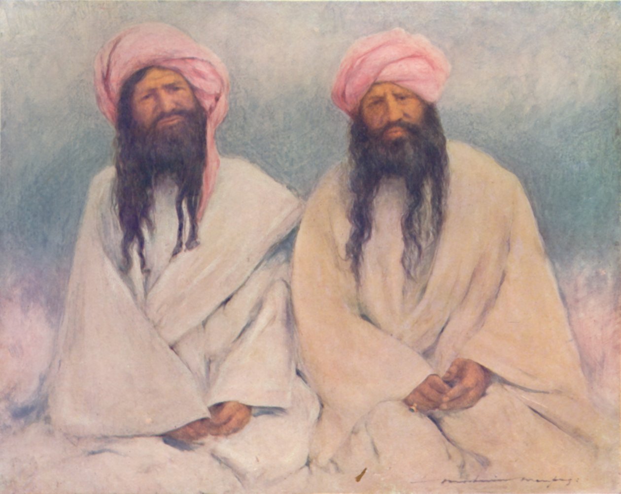 „Dwóch wodzów Baluchów”, 1903 autorstwa Mortimer L Menpes