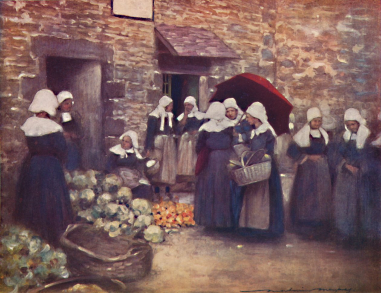 „Targ warzywny”, 1903 autorstwa Mortimer L Menpes