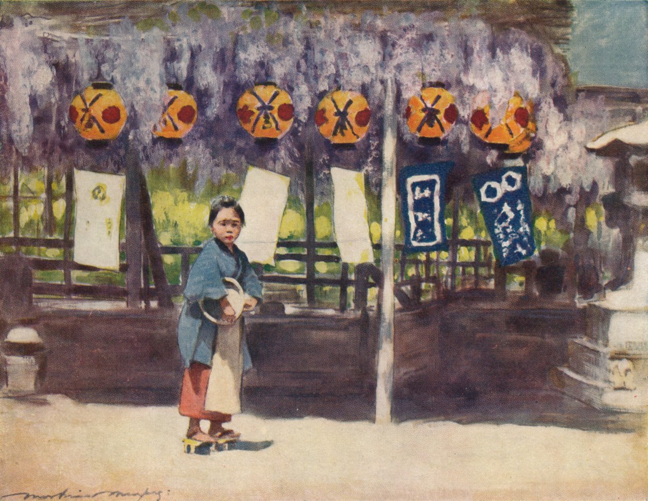 „Wistaria, ok. 1887, 1901” autorstwa Mortimer L Menpes