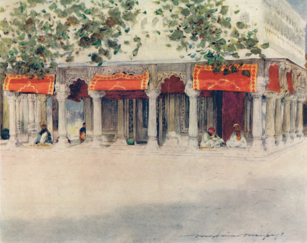Bara Durri w Delhi, 1905 autorstwa Mortimer Ludington Menpes