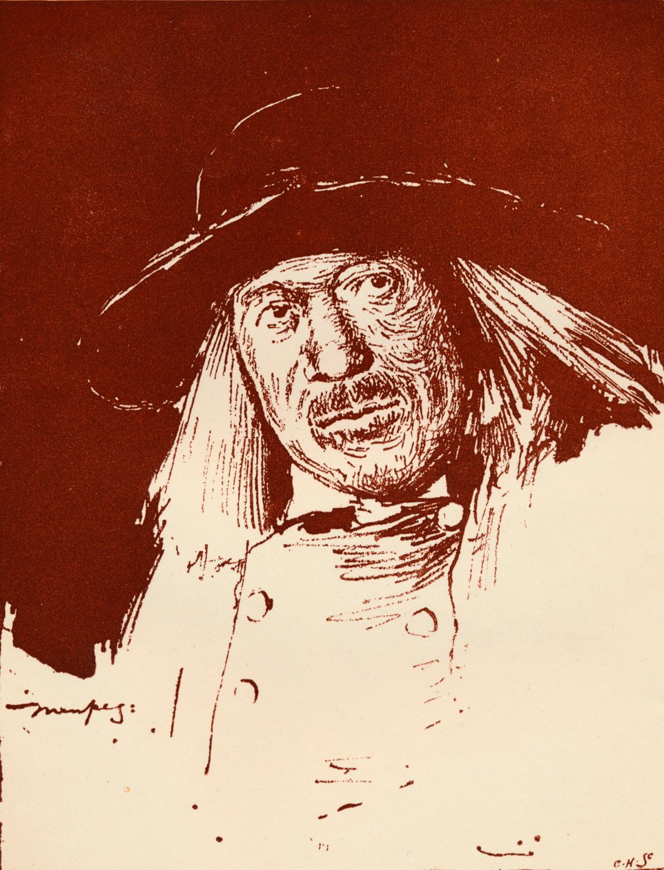 Chłop z Bretanii, ok. 1898 r. autorstwa Mortimer Ludington Menpes