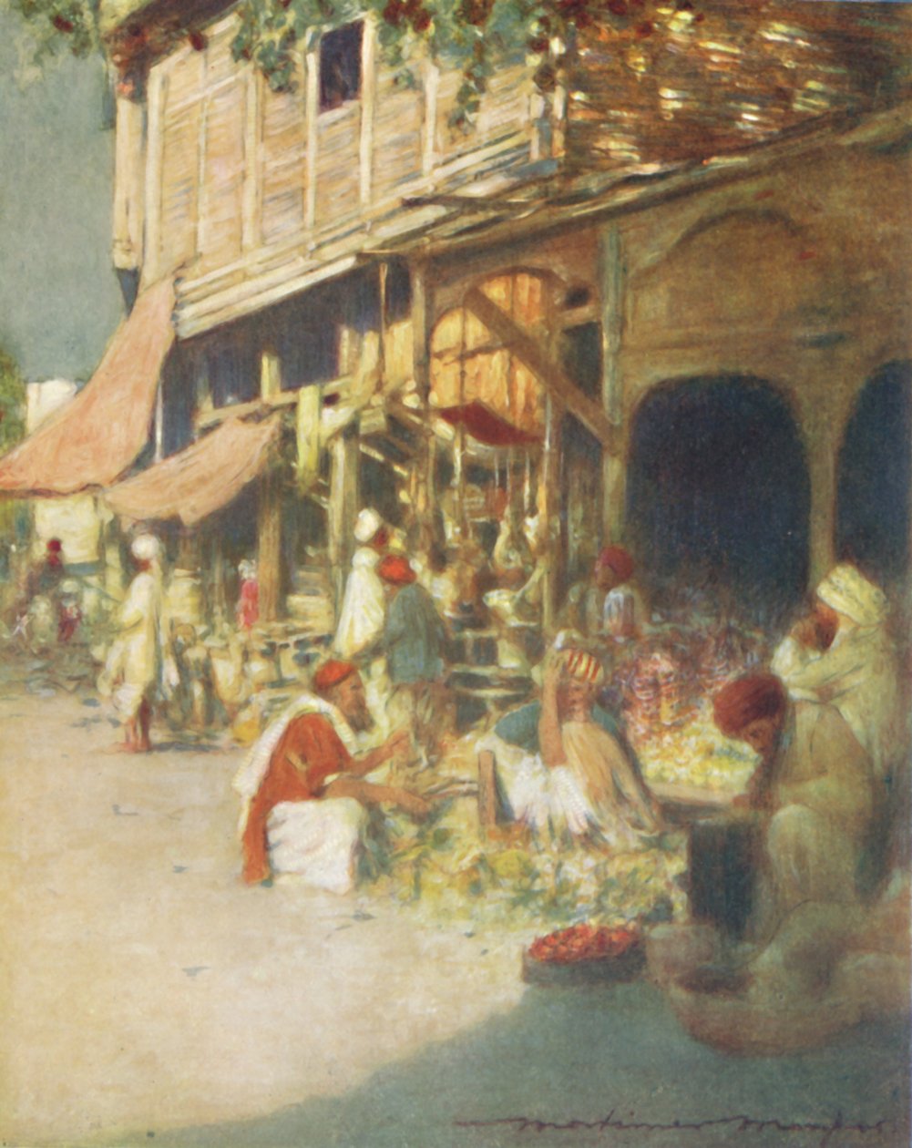 Sklep ze szmatami, 1905 autorstwa Mortimer Ludington Menpes