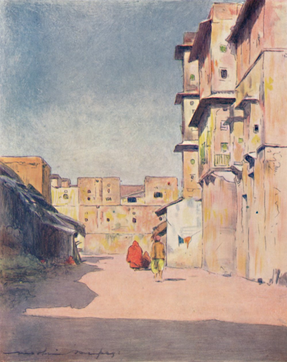 Ulica w Jeypore, 1905 autorstwa Mortimer Ludington Menpes