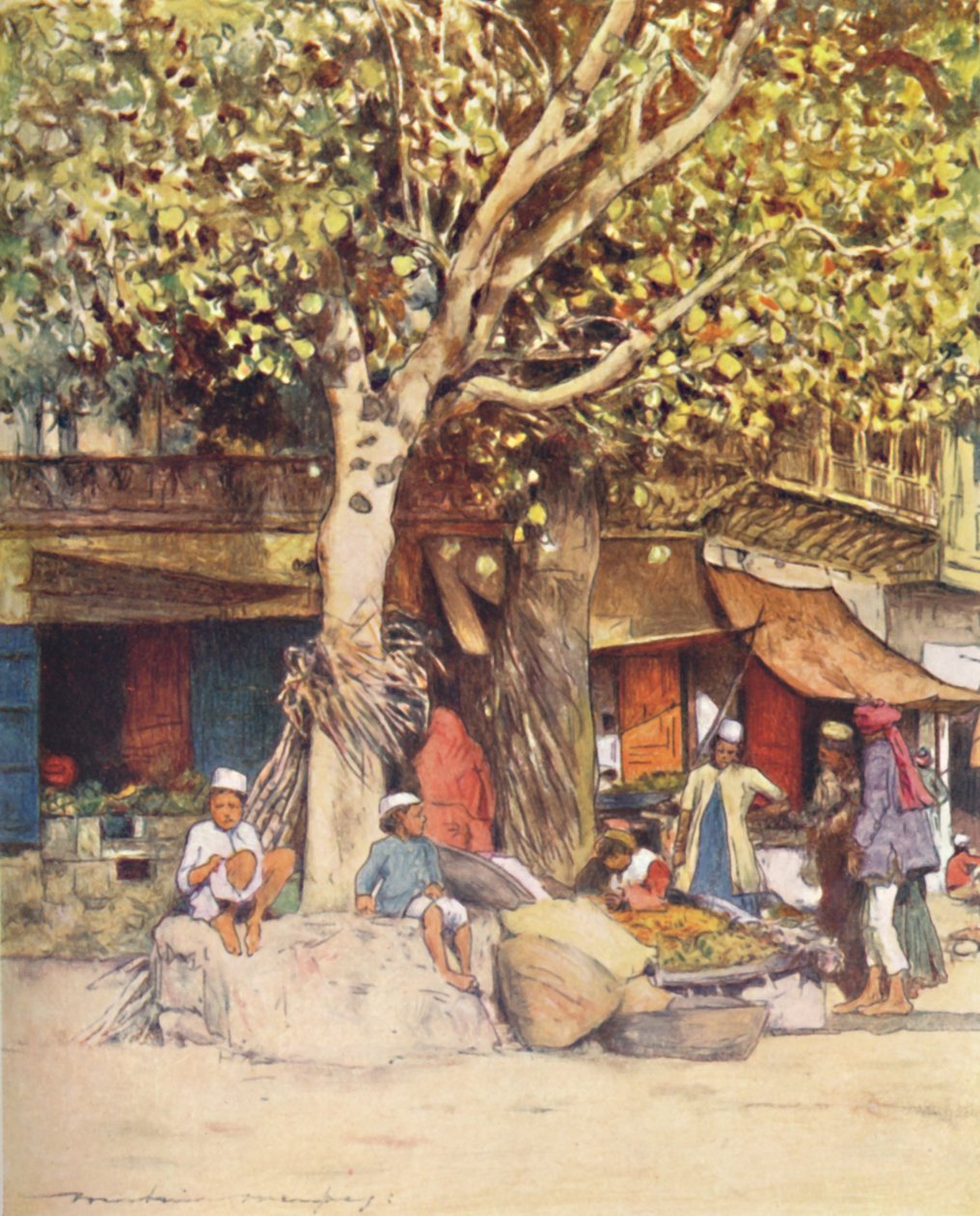 Południe, Delhi, 1905 autorstwa Mortimer Ludington Menpes
