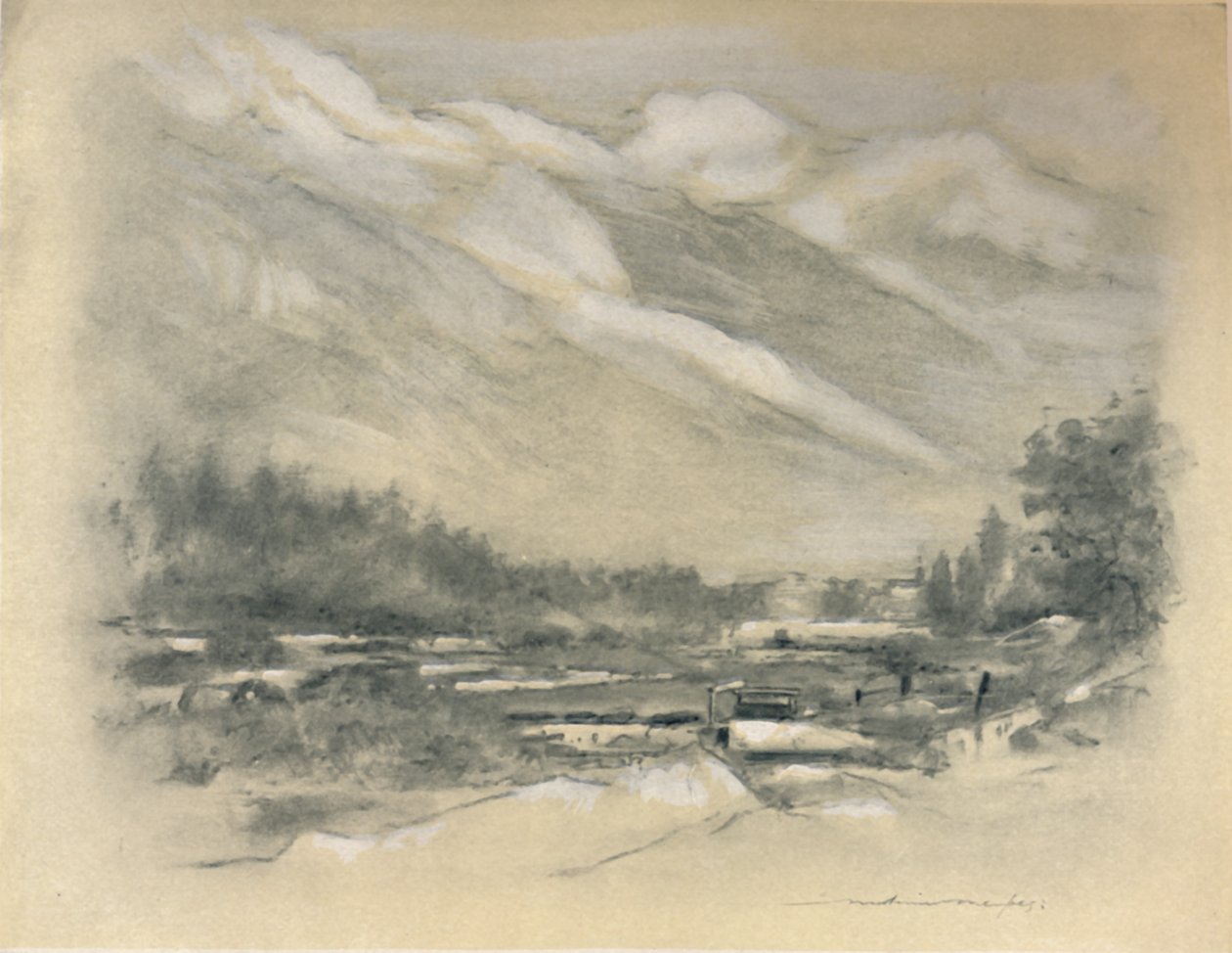 Okolica Chamounix, 1903 autorstwa Mortimer Ludington Menpes