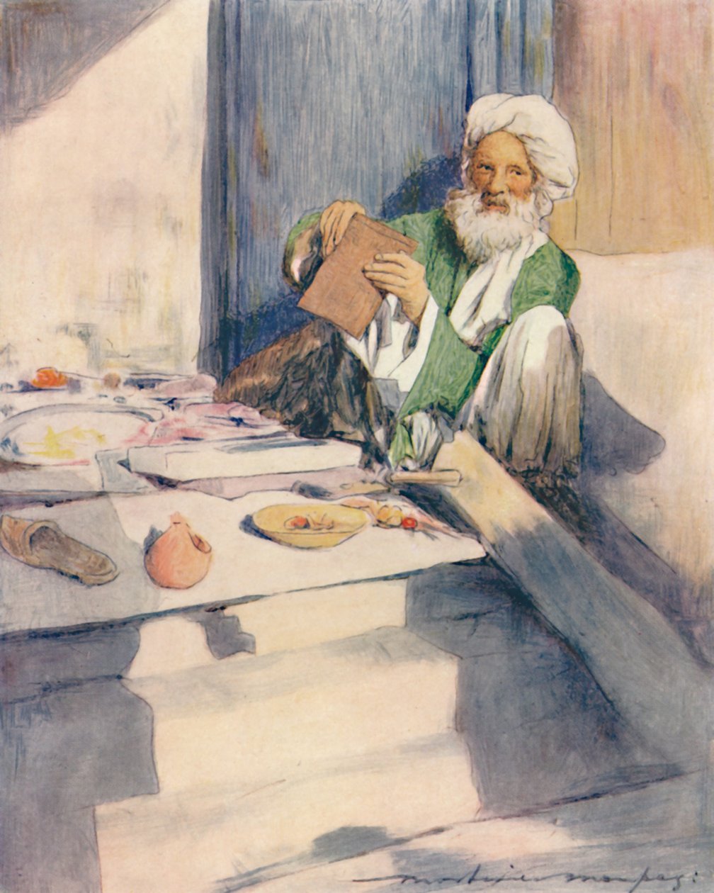 Mól książkowy, 1905 autorstwa Mortimer Ludington Menpes