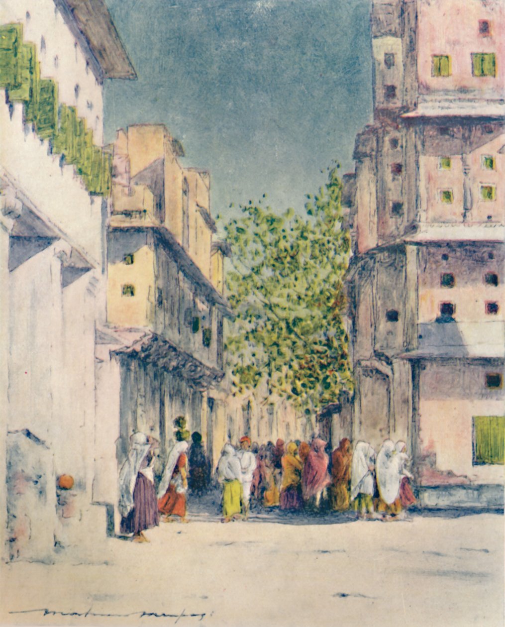 Ulicami Delhi, 1905 autorstwa Mortimer Ludington Menpes