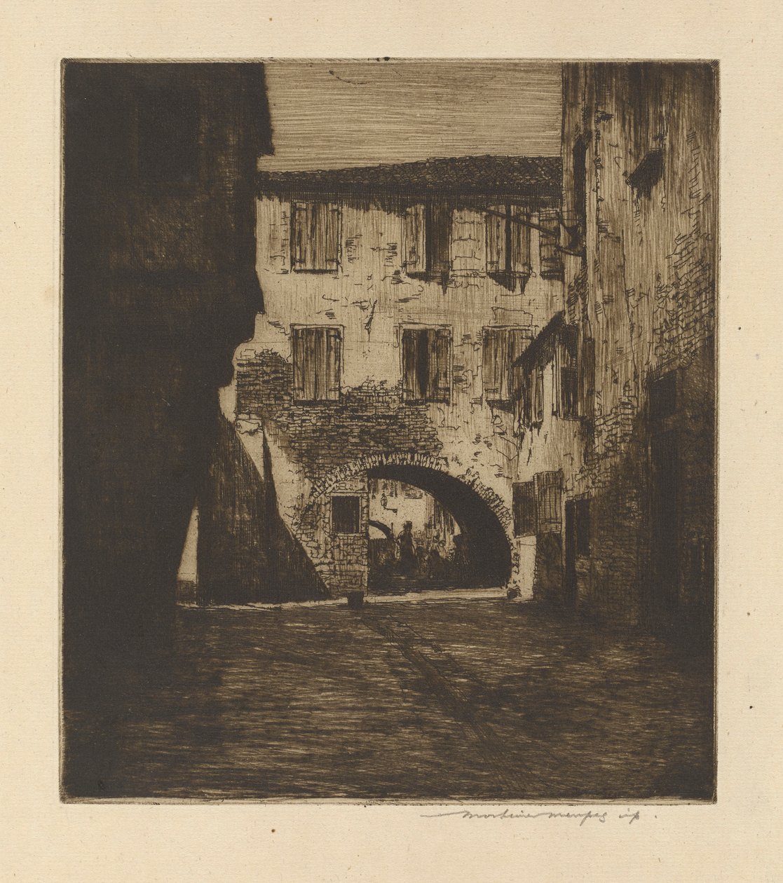 Na bocznej ulicy, Chioggia autorstwa Mortimer Menpes