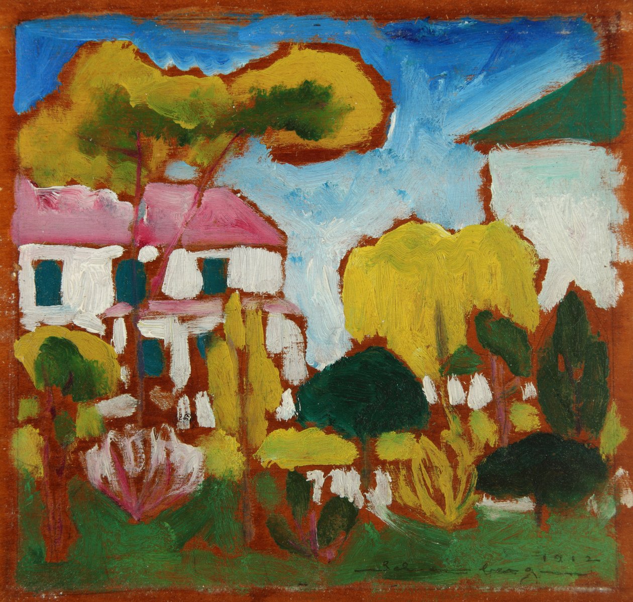 Krajobraz, 1912 autorstwa Morton Livingston Schamberg