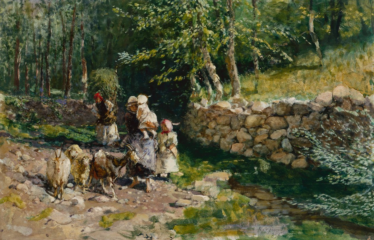 Powrót z Rynku autorstwa Mose Bianchi