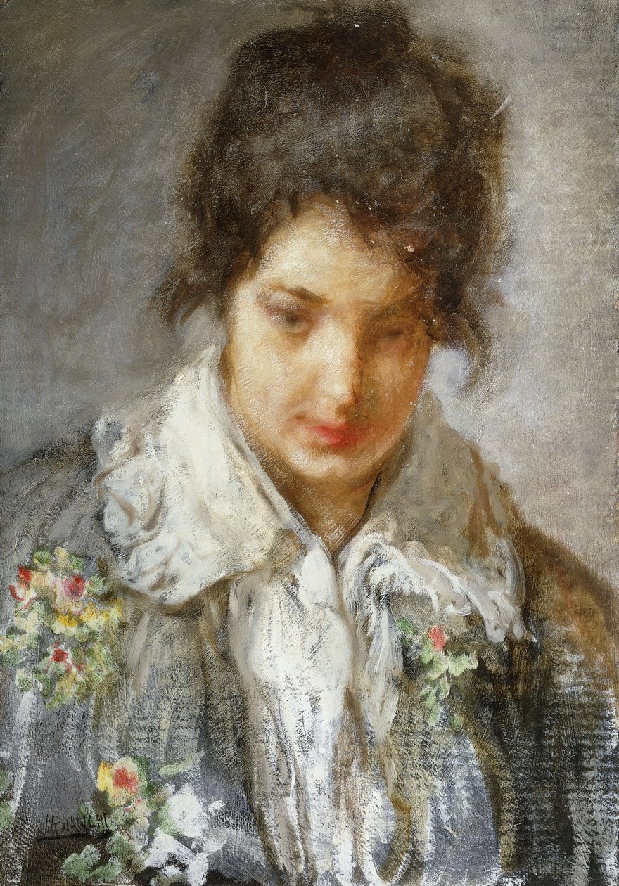 Portret damy, autorstwa Mose Bianchi