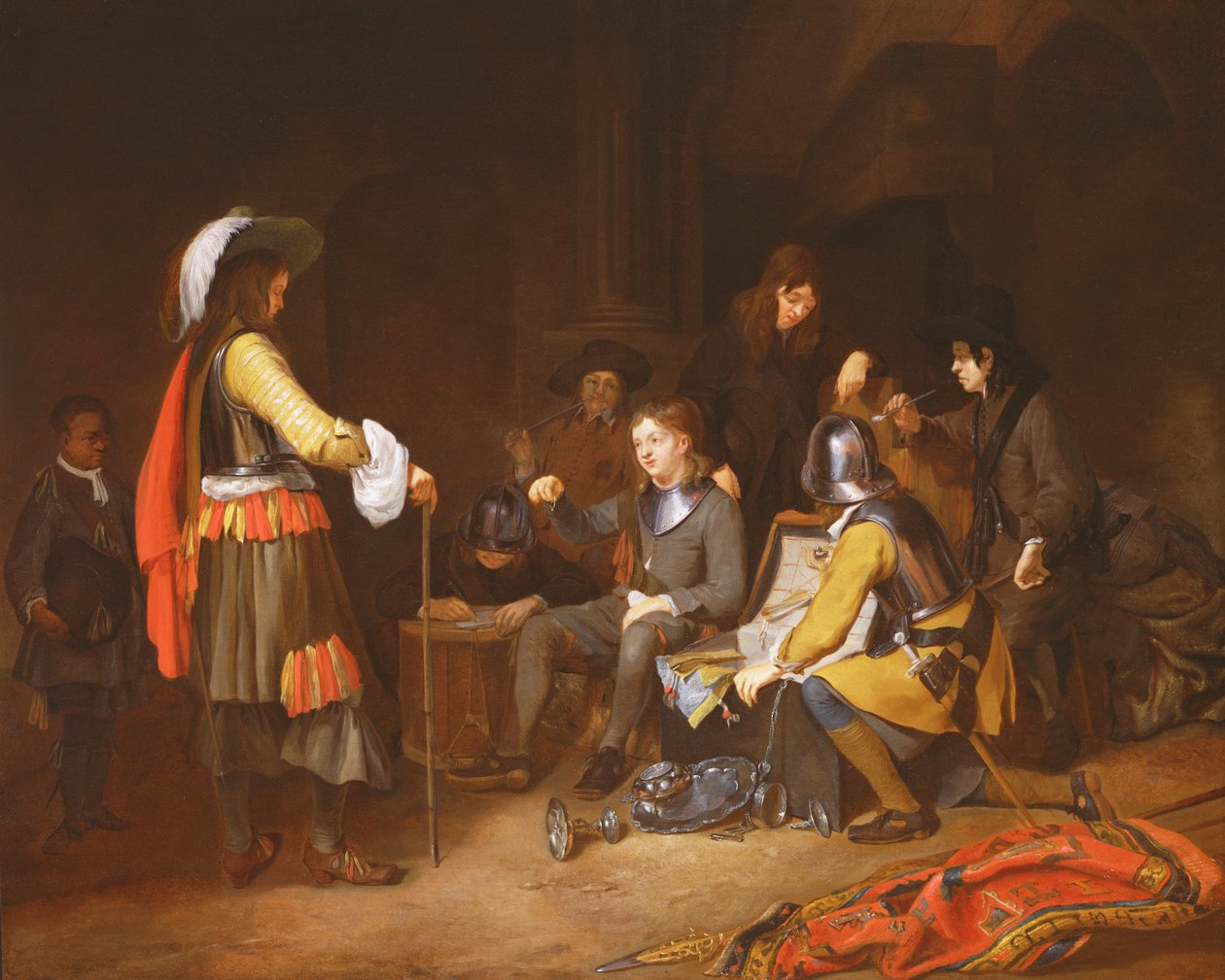 Podział łupów autorstwa Moses Ter Borch