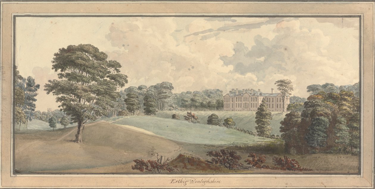 Widok Ertiga, Denbighshire, Walia autorstwa Moses Griffith