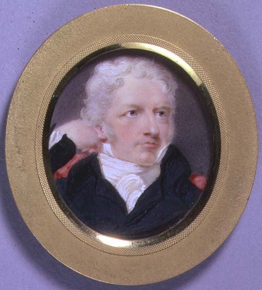 Miniatura portretowa Henryka Fuseli, ok. 1808 (akwarela na kości słoniowej) autorstwa Moses Haughton