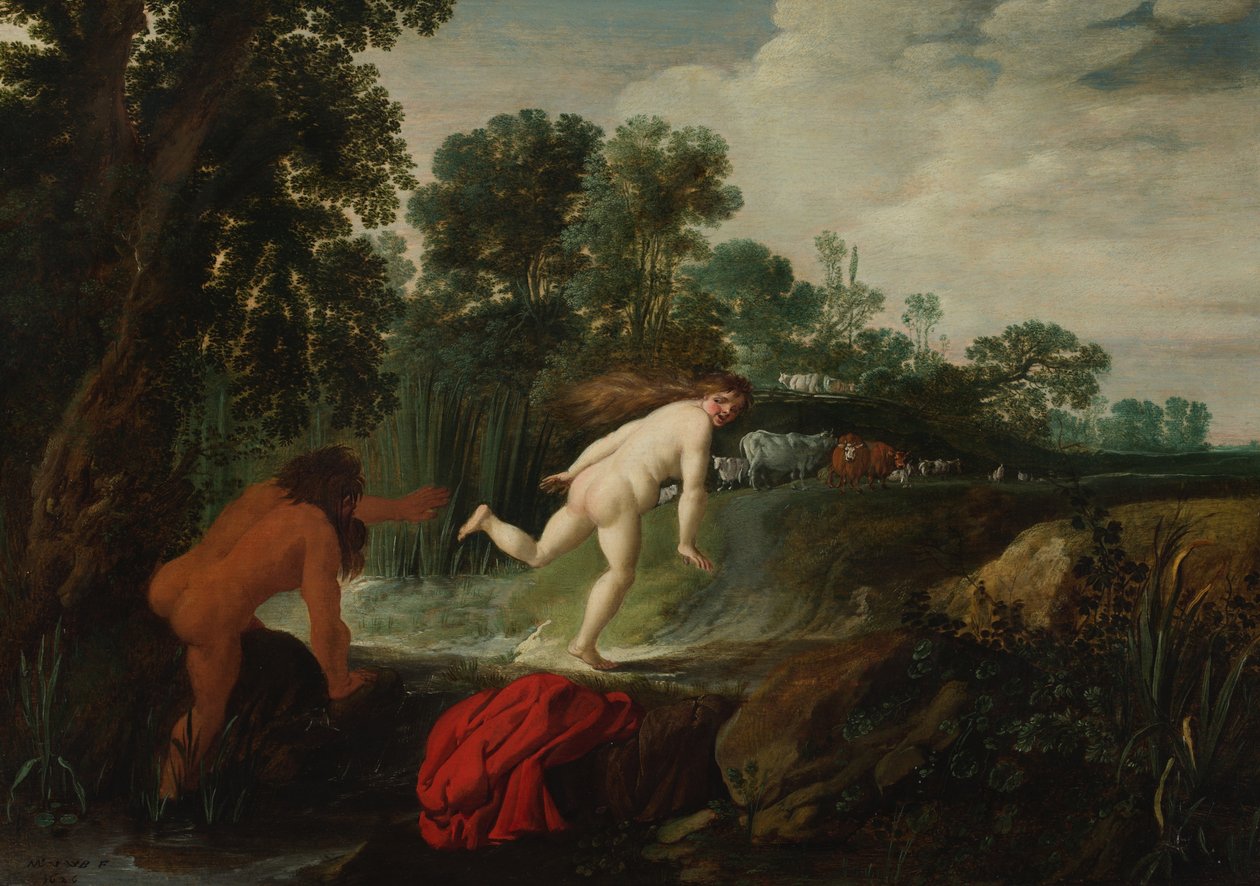 Alpheus i Arethusa autorstwa Moses van Uyttenbroeck