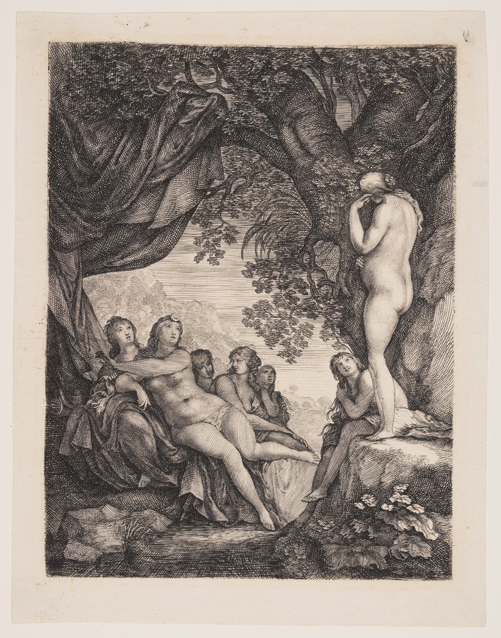 Diana i Callisto autorstwa Moses van Uyttenbroeck