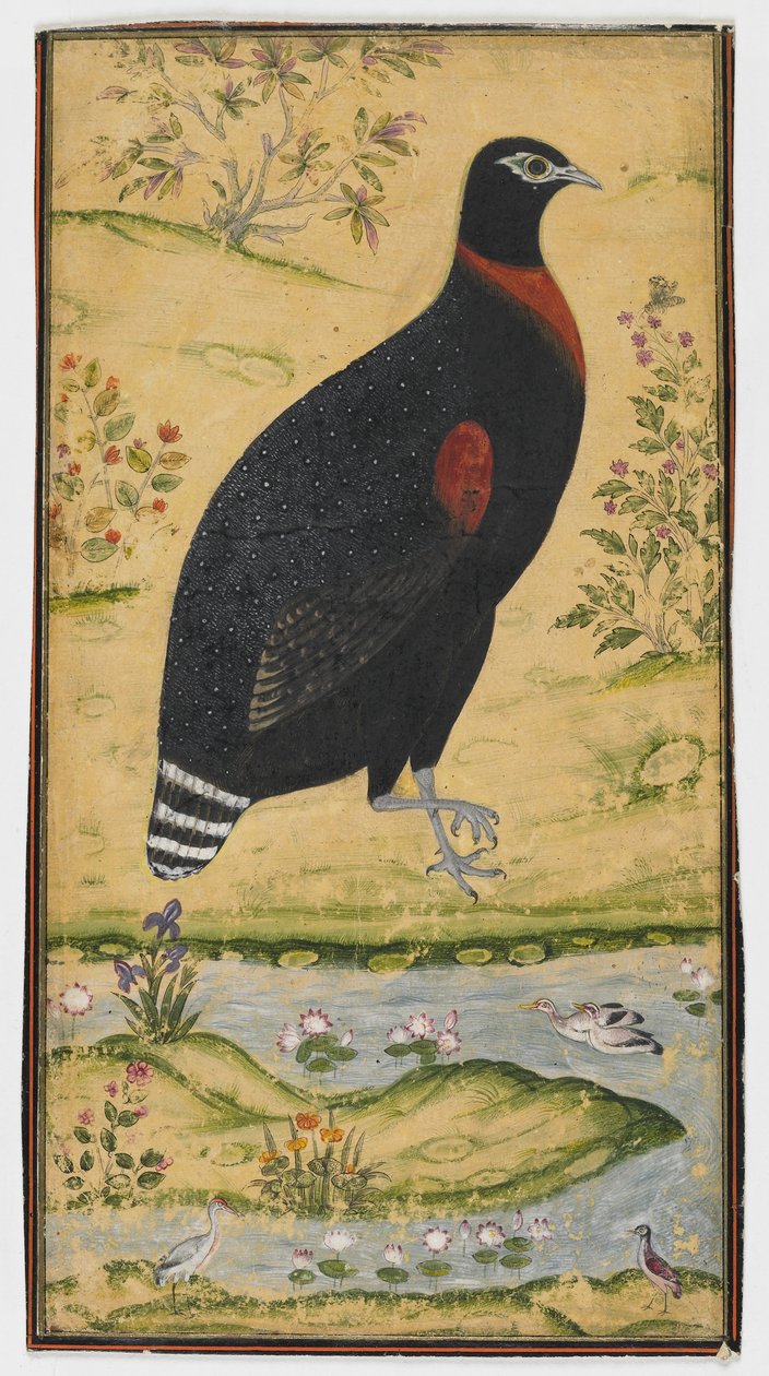 Ostroga w pejzażu, Malarstwo, koniec XVII w. autorstwa Mughal School