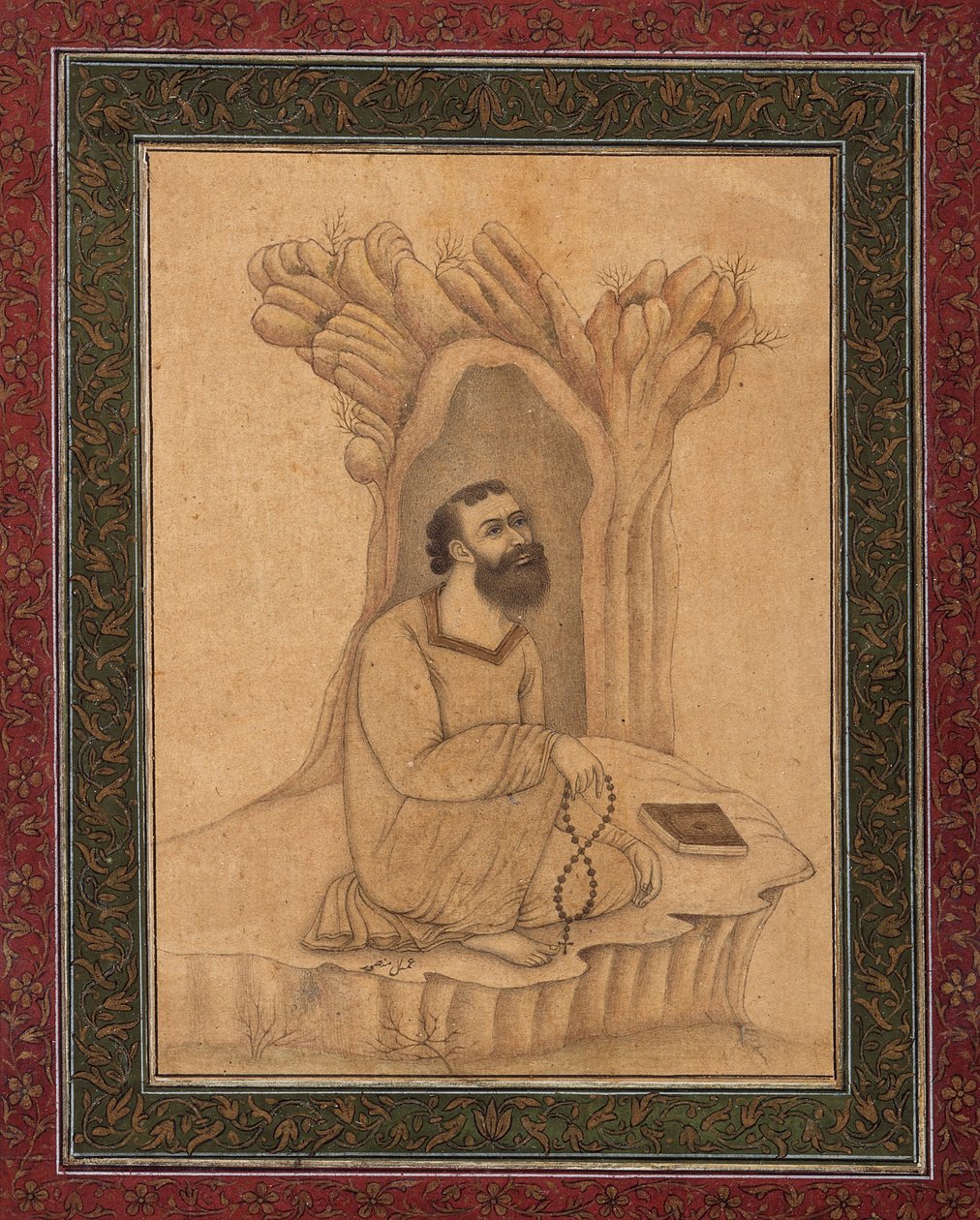 Mnich franciszkański autorstwa Mughal School