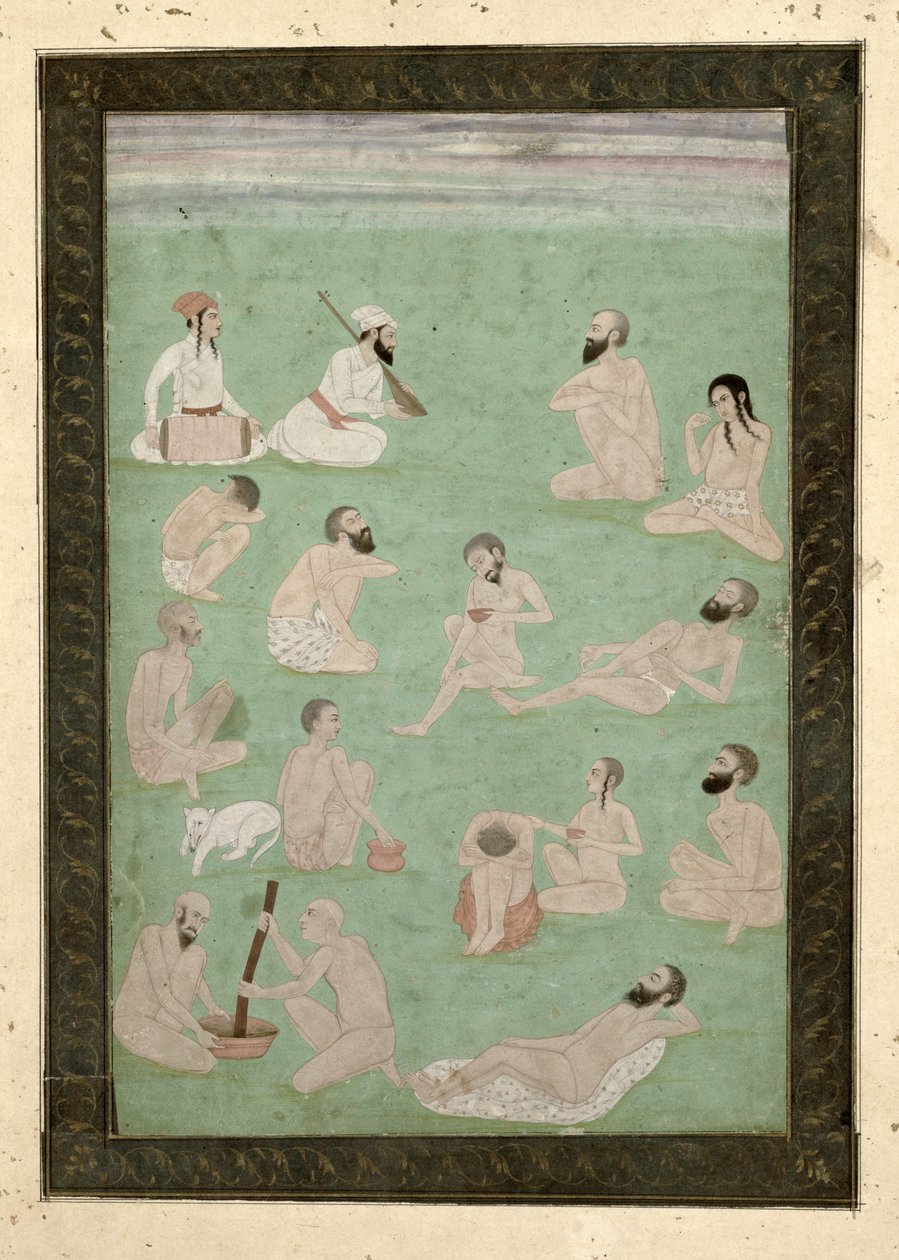 Trzynastu derwiszy, z albumu Large Clive autorstwa Mughal School