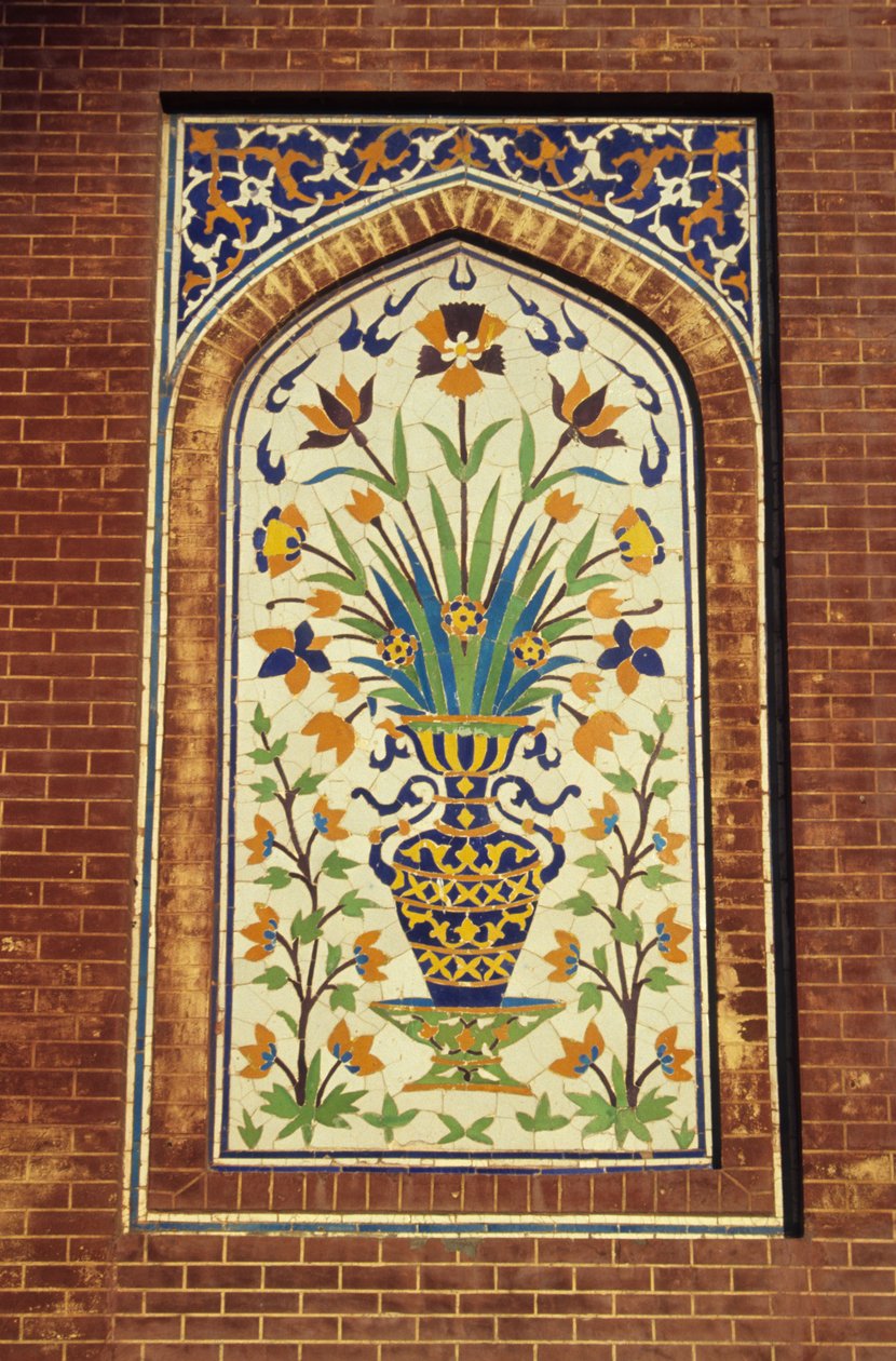 Mozaika glazurowana, ok. 1634-35 (fajans) autorstwa Mughal School