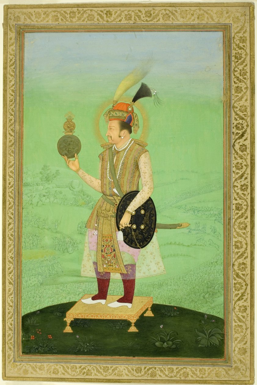 Portret cesarza Jahangira, ok. 1800 autorstwa Mughal School