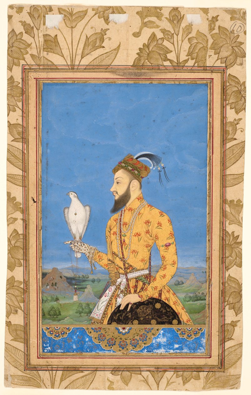 Portret księcia Azam Shah autorstwa Mughal School