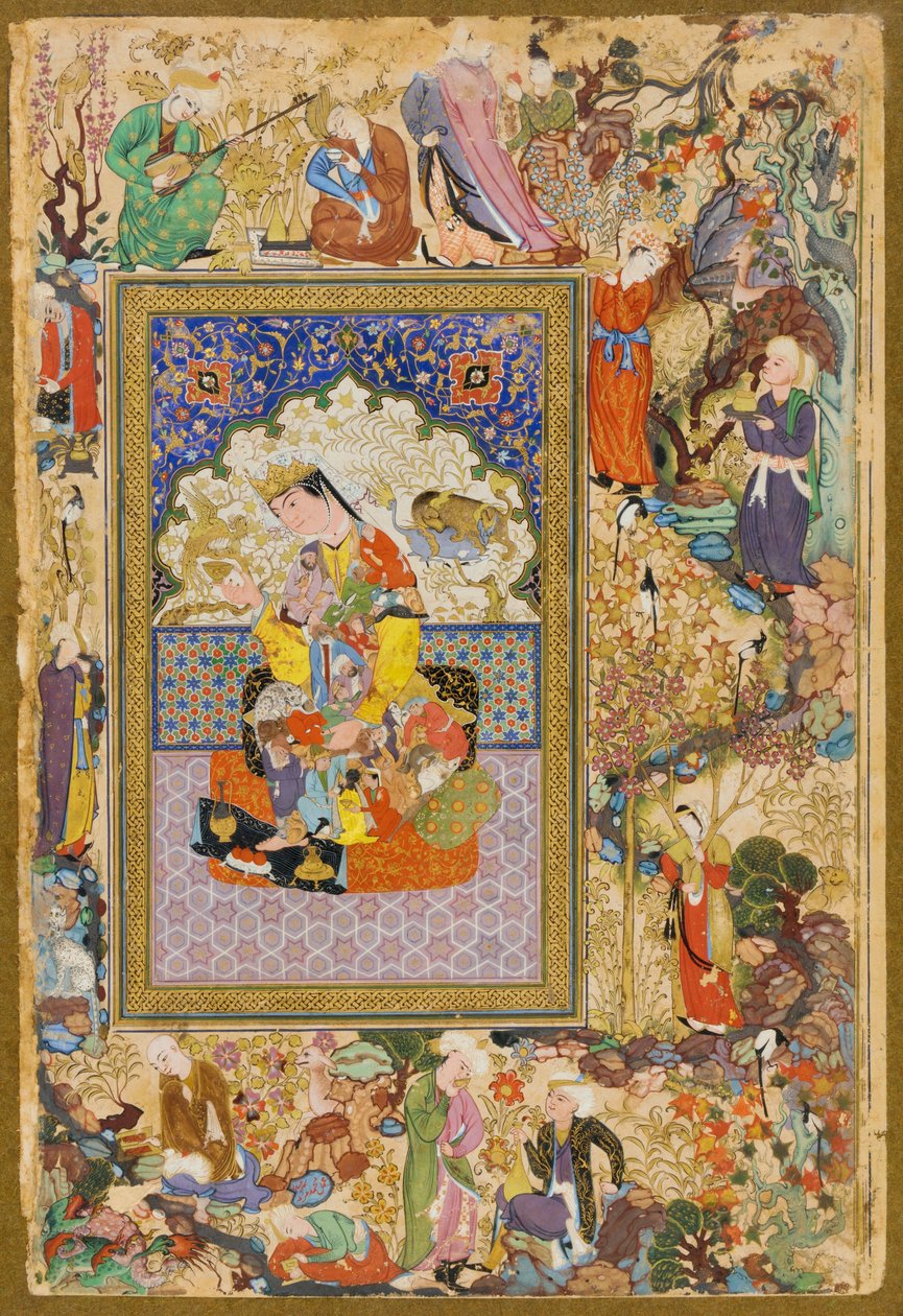 Muhammad Charif Musavvir i Muhammad Murâd Samarqandi, siedząca księżniczka autorstwa Muhammad Murad