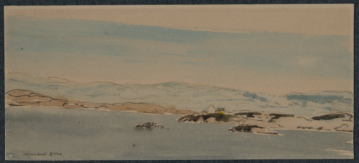 Wjazd do Bergen autorstwa Muirhead Bone