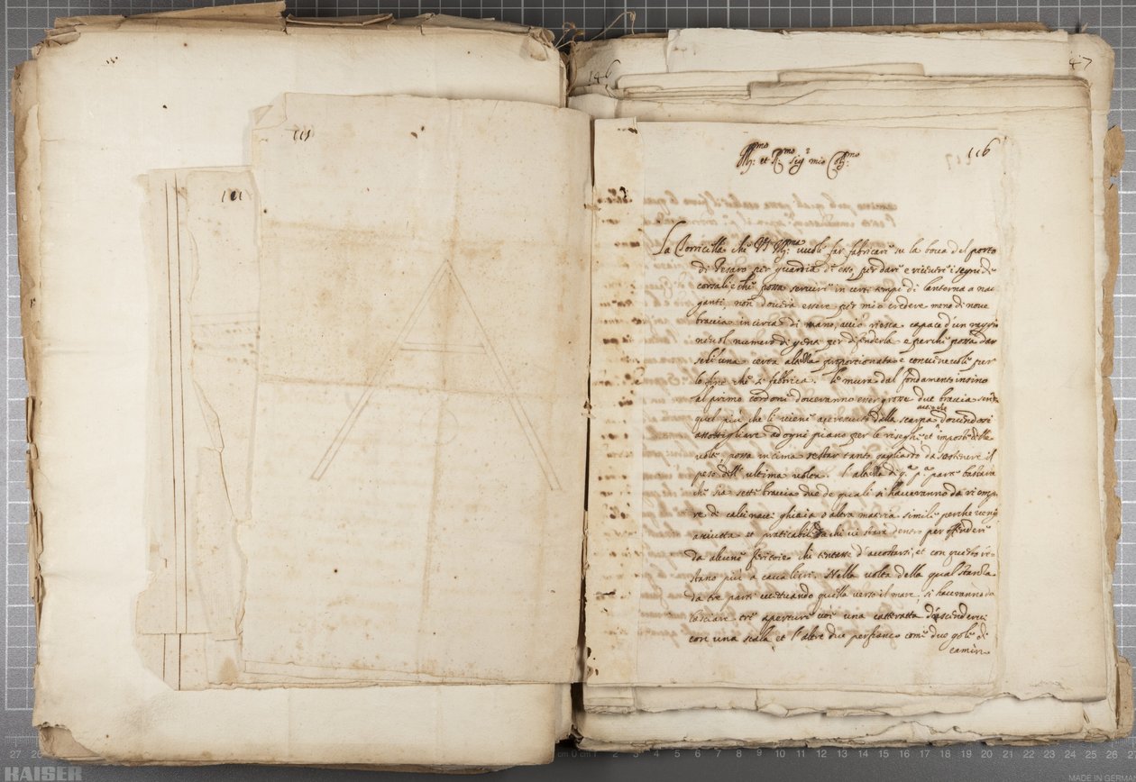 Portfolio rysunków Mutio Oddiego z Urbino i innych, s. 116, ok. 1635-40 (pióro i atrament na papierze w oprawie) autorstwa Muzio Oddi