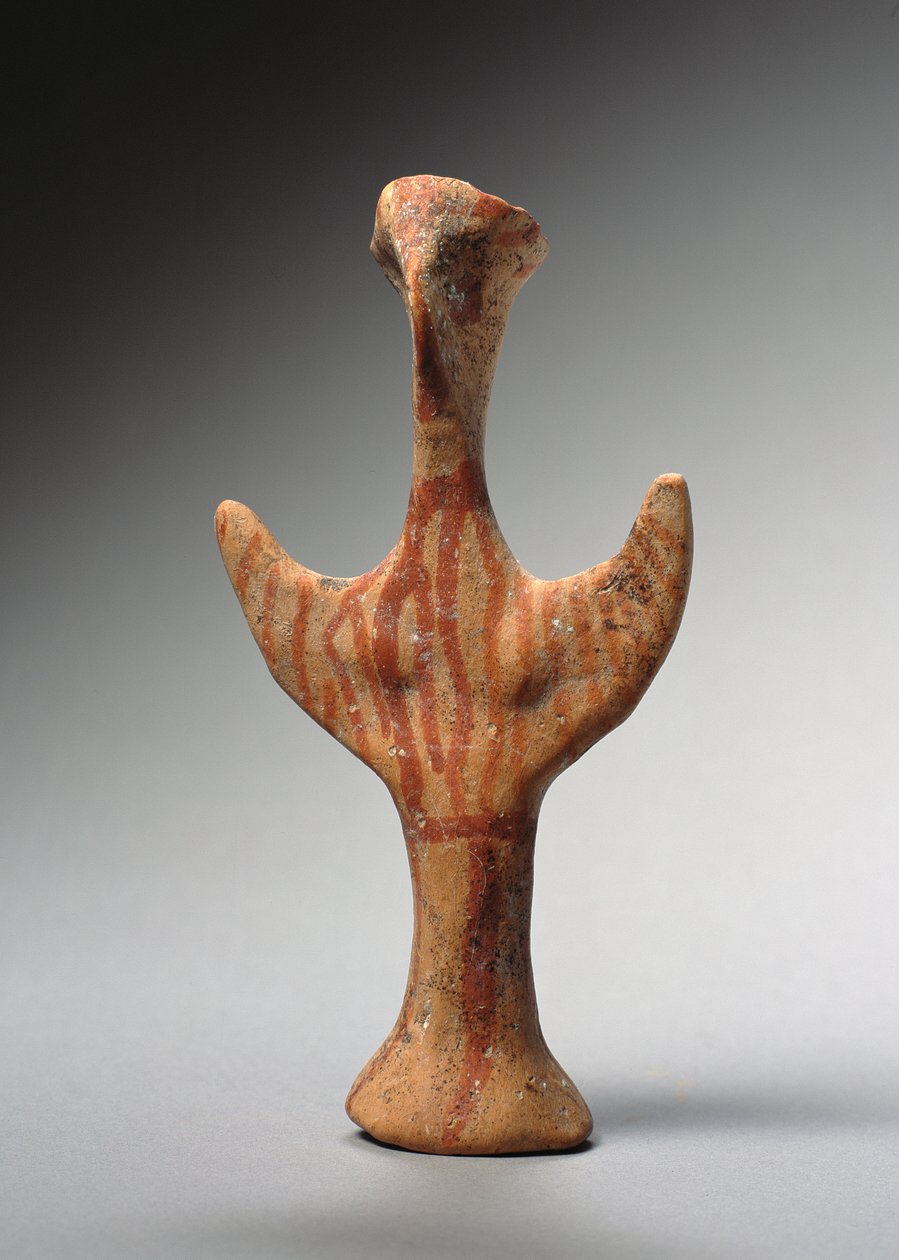 Figurka „Psi”, ok. 1400-1300 pne (terakota) autorstwa Mycenaean