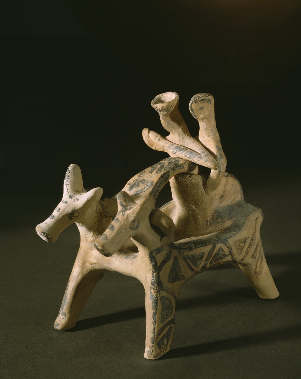 Rydwan, z grobowca Marcopoulo, Attyka, późny okres heraldyczny IIIA-IIIB, 1400-1200 pne (terakota) autorstwa Mycenaean