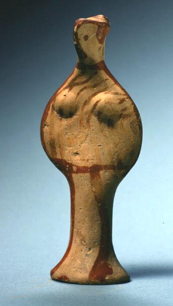 Figurka „Psi”, ok. 1400-1300 pne (terakota) autorstwa Mycenaean Mycenaean