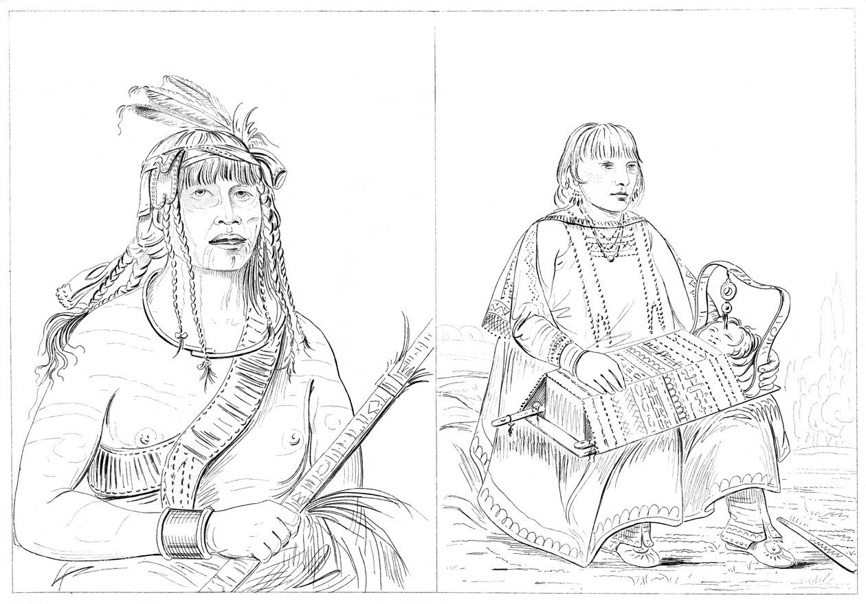 Chippewas, 1841. autorstwa Myers and Co