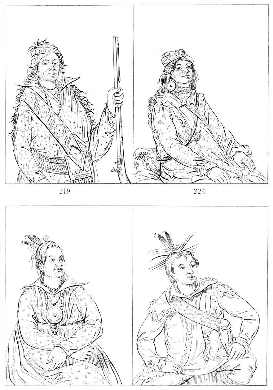 Potoki i Czoctaws, 1841. autorstwa Myers and Co