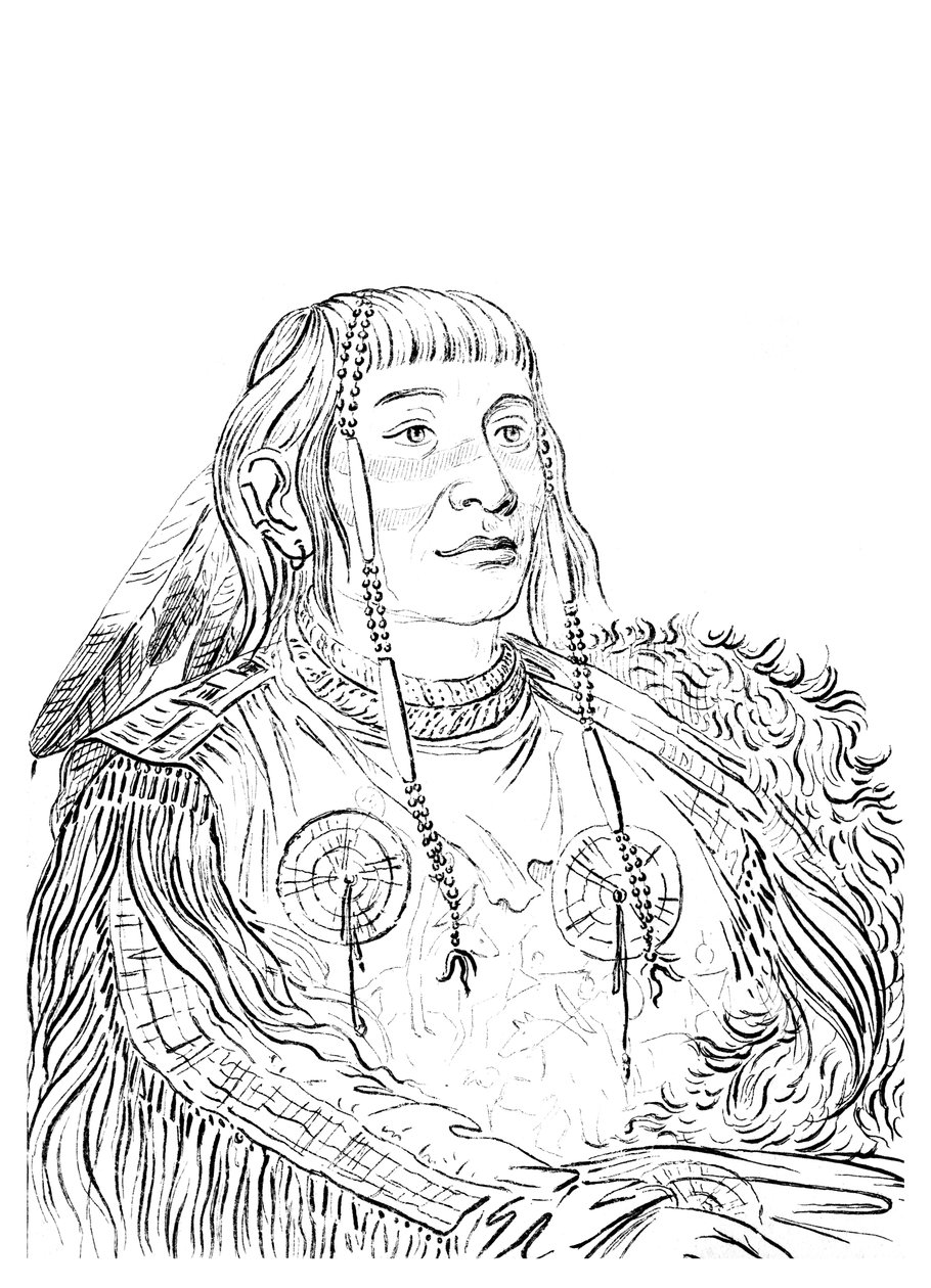 Portret rdzennego Amerykanina, 1841. autorstwa Myers and Co